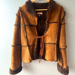Authentic Real 100% Shearling Sheep Skin Jacket